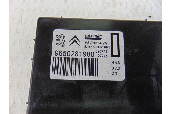 Módulo electrónico, Peugeot 407 Coupé Pack 2006, 9650281980