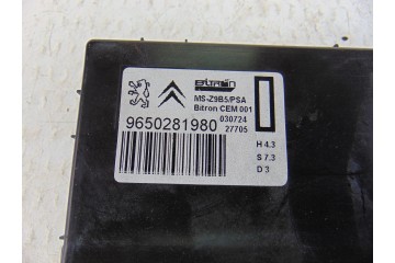 Módulo electrónico, Peugeot 407 Coupé Pack 2006, 9650281980