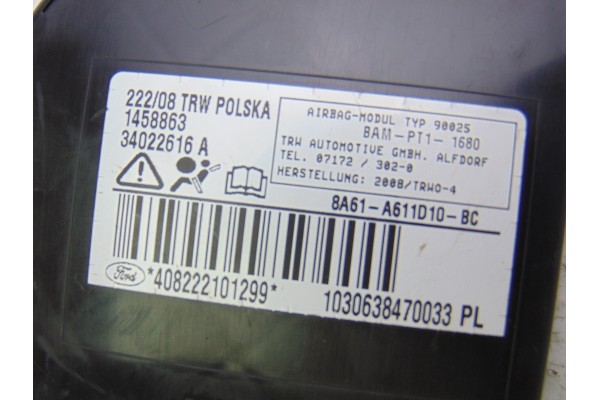 8A61-A611D10-BC AIRBAG LATERAL DERECHO FORD FIESTA (CB1) Ambiente 2008 8A61-A611D10-BC 198886 FORD - 3