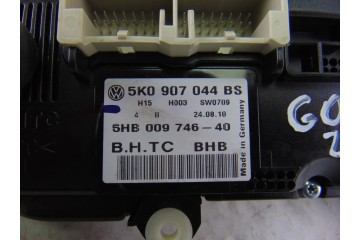 Mando climatizador, Volkswagen Golf Vi (5K1)(10.2008) Rabbit BlueMotion 2010, 5K0907044BS
