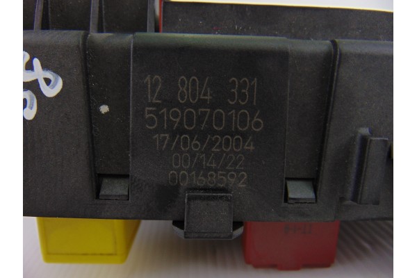 Caja reles / fusibles, Saab 9-3 Cabriolet 1.8 T Linear 2004, 12804331