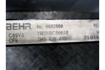 Condensador / radiador aire acondicionado, Ford Galaxy (Vy) Ambiente 2003, 7M3820411A