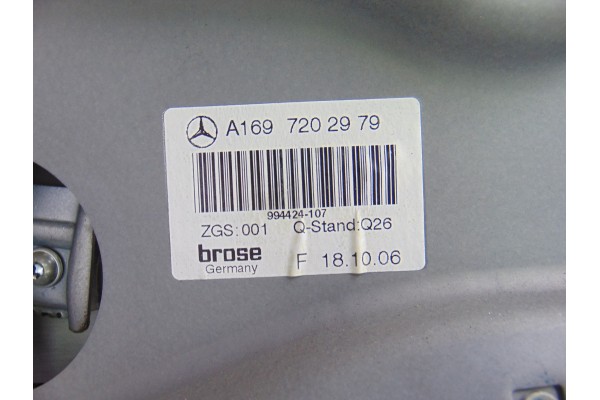 Elevalunas delantero izquierdo, Mercedes-benz Clase a (Bm 169) A 200 Turbo (169.034) 2006, A1697202979