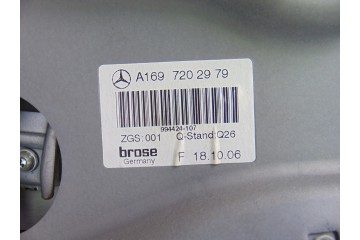 Elevalunas delantero izquierdo, Mercedes-benz Clase a (Bm 169) A 200 Turbo (169.034) 2006, A1697202979