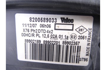 Faro derecho, Nissan Kubistar (X76) Premium (L1) 2008, 8200589033