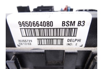 Caja reles / fusibles, Peugeot 206 Xs 2004, 9650664080