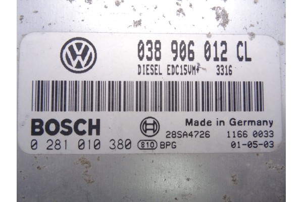 Centralita motor uce, Skoda Octavia Berlina (1U2) Ambiente 2001, 038906012CL