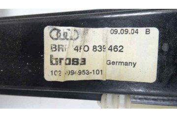 Elevalunas trasero derecho, Audi A6 Berlina (4F2) 2.0 Tdi 2005, 4F0839462
