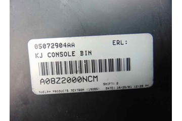 Apoyabrazos central, Jeep Cherokee (Kj) 2.5 CRD Básico 2002, 05072904AA