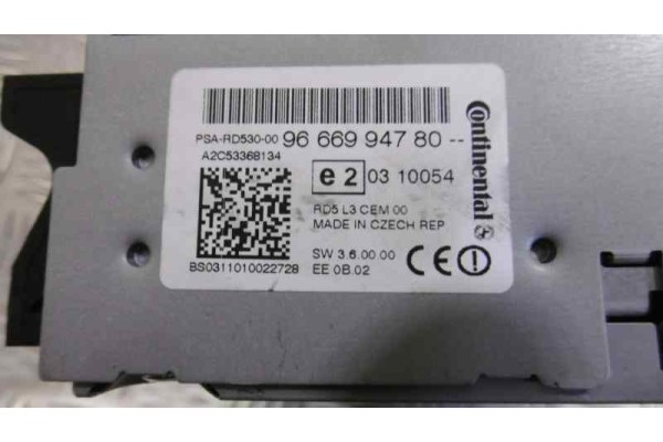 Sistema audio / radio cd, Citroen C4 Berlina Business 2011, 9666994780