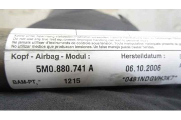 Airbag cortina delantero izquierdo, Volkswagen Golf Plus V (5M1) Highline 2006, 5M0880741A