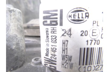 Faro derecho, Opel Astra H Twin Top Cosmo 2008, 24451033