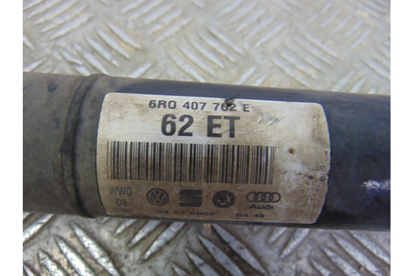Transmision delantera derecha, Seat Ibiza Berlina (6J5) Ecomotive 2009, 6R0407762E