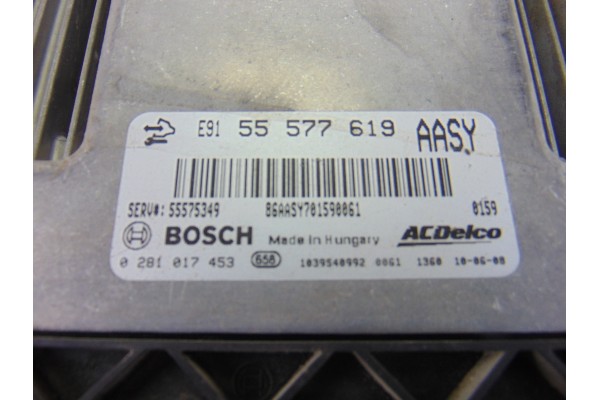 Centralita motor uce, Opel Astra J Berlina 5P Enjoy 2010, 55577619