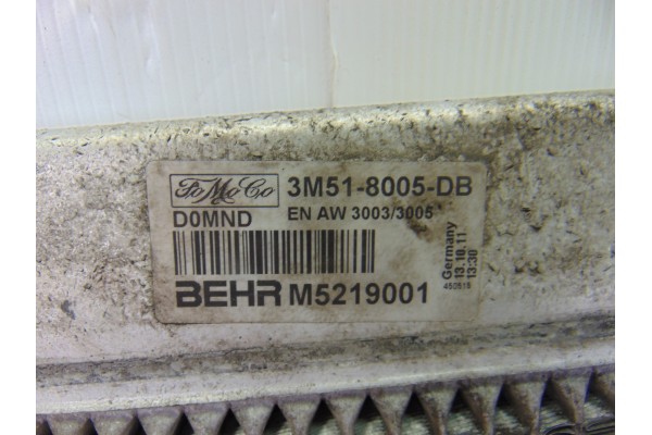 Radiador agua, Volvo V50 Familiar D4 Kinetic 2011, 3M51-8005-DB