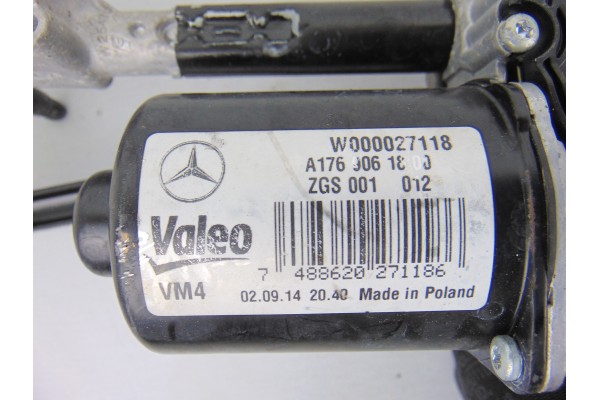 Motor limpia delantero, Mercedes-benz Clase a (Bm 176) A 180 CDI BlueEfficiency (176.012) 2014, A1769061800