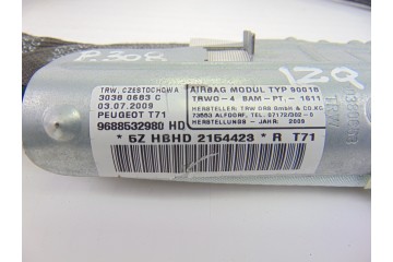 Airbag cortina delantero izquierdo, Peugeot 308 Premium 2009, 9688532980