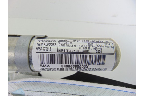 Airbag cortina delantero izquierdo, Bmw Serie 3 Touring (E91) 320d 2006, 30380709B