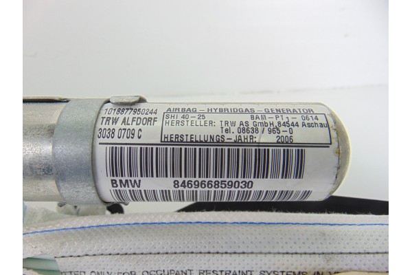 Airbag cortina delantero izquierdo, Bmw Serie 3 Touring (E91) 320d 2006