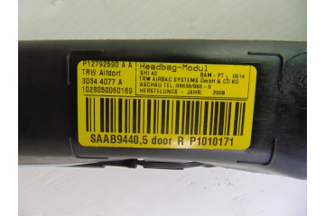 Airbag cortina delantero derecho, Saab 9-3 Familiar Vector 2008, P12792590AA
