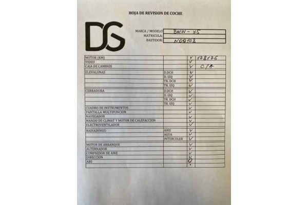 BMW X5 (E53) 2001 para piezas | Desguace Gandia SL