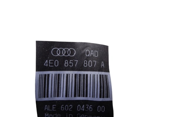 Cinturon seguridad trasero central, Audi A8 (4E) 3.0 TDI Quattro 2005, 4E0857807A