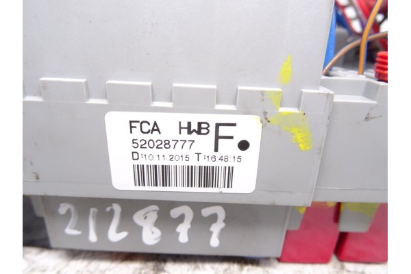 Caja reles / fusibles, Fiat Ii Doblò (263) Cargo Furgón Basis Maxi 2016, 52028777