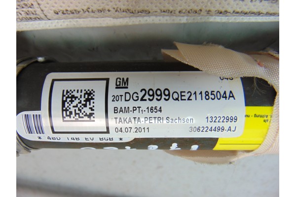 Airbag cortina delantero derecho, Opel Insignia Berlina Cosmo 2011