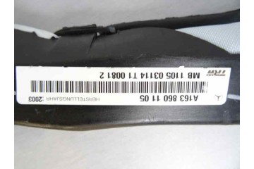 Airbag cortina delantero izquierdo, Mercedes-benz Clase Ml (Bm 163) 270 Cdi (163.113) 2003, A1638601105