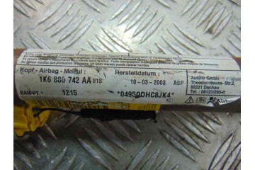 Airbag cortina delantero derecho, Volkswagen Golf V (1K1)(10.2003) Highline, 1K6880742AA