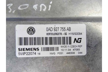 Centralita cambio automatico, Volkswagen Touareg (7LA) Tdi V6 2004, 0AD927755AB