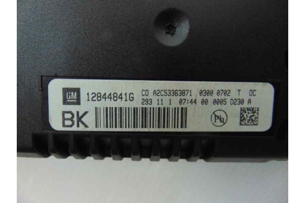 Pantalla multifuncion, Opel Insignia Berlina Cosmo 2011, 12844841G