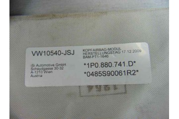 Airbag cortina delantero izquierdo, 1P0880741D