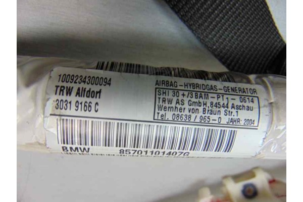 Airbag cortina delantero derecho, Bmw Serie 7 (E65/E66) 730d 2008, 30319166C