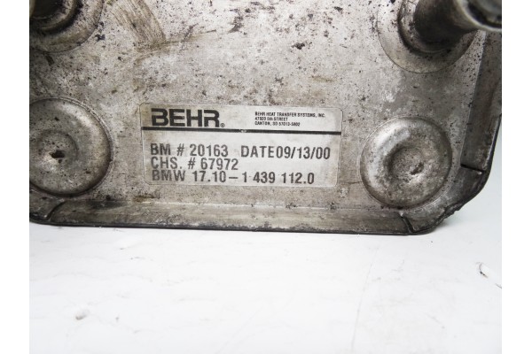 Enfriador aceite motor, Bmw Serie X5 (E53) 3.0i 2000, 1439112