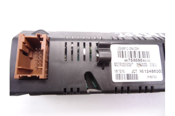 Pantalla multifuncion, Peugeot 207 * 2011, 9675859580