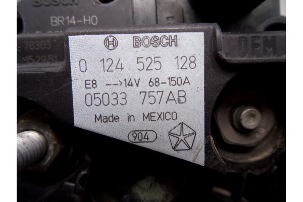 Alternador, Dodge Caliber (Pm) S 2007, 05033757AB