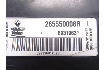 Piloto trasero izquierdo, Renault Megane Iii Coupe Dynamique 2012, 265550008R