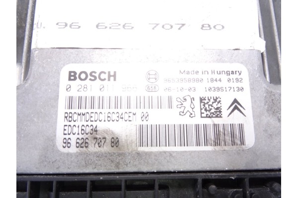 Centralita motor uce, Citroen C4 Berlina Collection 2006, 9662670780