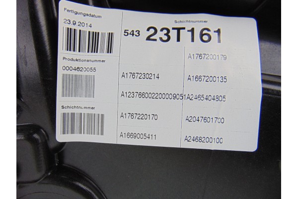 Elevalunas delantero izquierdo, Mercedes-benz Clase a (Bm 176) A 180 CDI BlueEfficiency (176.012) 2014, A2469065100