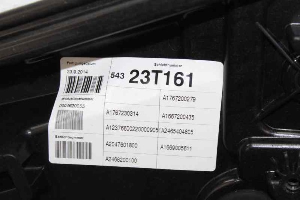 Elevalunas delantero derecho, Mercedes-benz Clase a (Bm 176) A 180 CDI BlueEfficiency (176.012) 2014