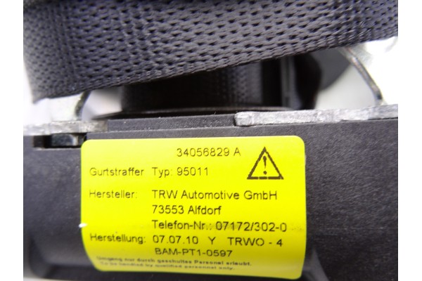 Cinturon seguridad trasero izquierdo, Mercedes-benz Clase e (Bm 212) Lim. 220 CDI BlueEfficiency (212.002) 2011, 34056829A