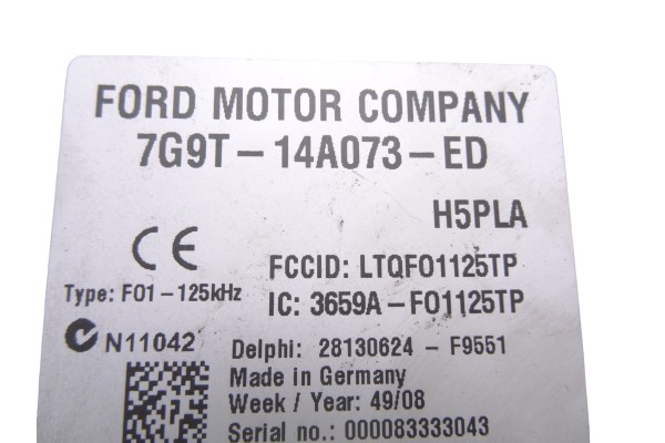 Caja reles / fusibles, Ford Mondeo Sportbreak (CA2) Trend X 2009, 7G9T14A073ED
