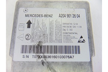 Centralita airbag, Mercedes-benz Clase C (Bm 204) Berlina C 180 Kompressor (204.046) 2008, A2049012604