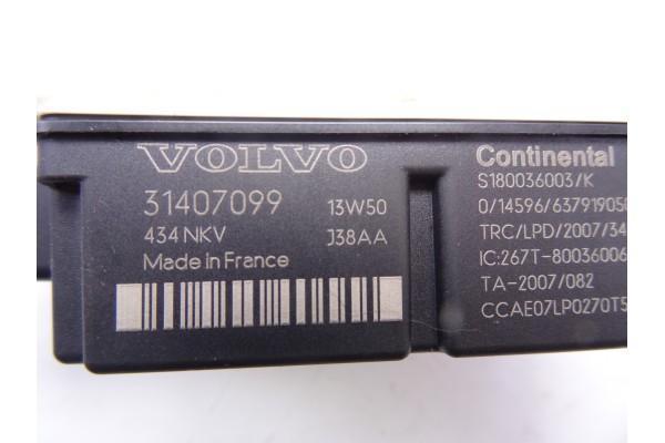 Módulo electrónico, Volvo V60 Familiar Summum 2014, 31407099