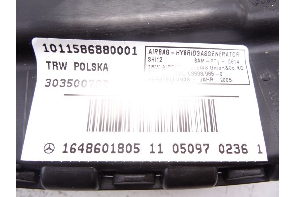 Airbag lateral derecho, Mercedes-benz Clase Ml (Bm 164) 320 / 350 Cdi (164.122) 2005, 1648601805