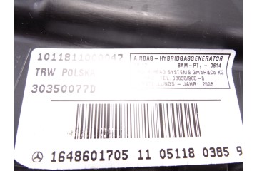 Airbag lateral izquierdo, Mercedes-benz Clase Ml (Bm 164) 320 / 350 Cdi (164.122) 2005, 1648601705