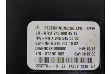 Módulo electrónico, Mercedes-benz Clase a (Bm 176) A 180 CDI BlueEfficiency (176.012) 2014, A2469004512