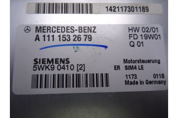 Centralita motor uce, Mercedes-benz Clase e (Bm 210) Berlina 200 Kompressor (210.048) 2002, A1111532679