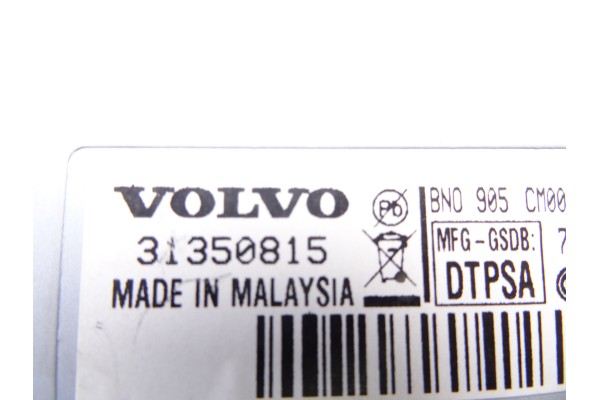 Pantalla multifuncion, Volvo V60 Familiar Summum 2014, 31350815